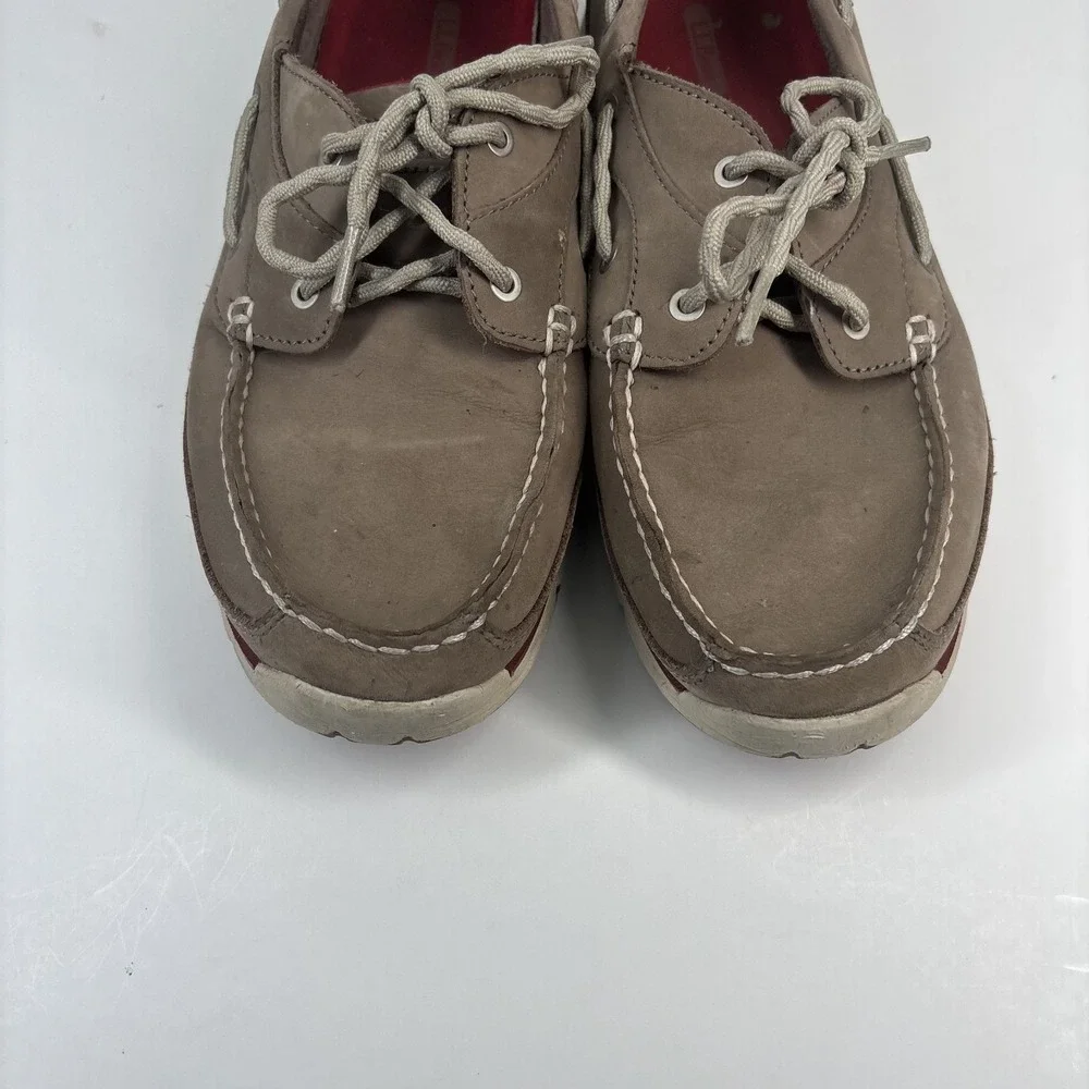 L.L.Bean Portlander Free Flex Men's US 10M Ledge Red Boat‎ Shoes Casual Slip-On